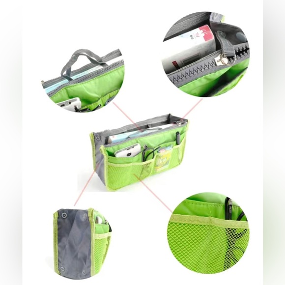 🆕Bag Organizer Insert, Makeup/Travel Storage w/refillable Travel Perfume Bottle - Picture 9 of 17